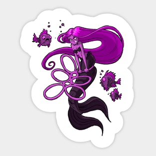 Stuck Mermaid Sticker